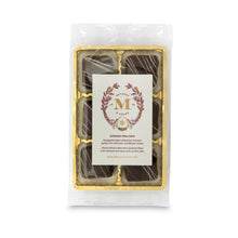 Load image into Gallery viewer, 6 handcrafted Lebkuchen 'honey cake' pralines filled with opulent currant jelly and marzipan, enrobed in dark chocolate and topped with white chocolate. The high quality chocolate couvertures enchant with an indulgent flavour, perfectly complimenting our Lebkuchen.